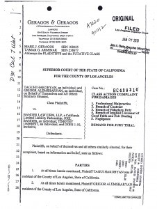 geragos case vs bander