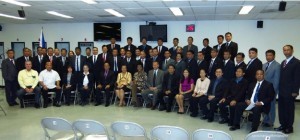 Photo above shows (2nd from left) Special Agent Cesar Oligario (5th from L-R) PC Superintendent Dominador E. Aquino, Jr., Consul General Maria Hellen Barber De La Vega, Assistant Special Agent in Charge Voviette Morgan and Deputy Consul General Daniel Espiritu and PCG-LA Consular Officers, with members of the PNP-PSOSEC Class 2012- 82 and 83 and officials of the FBI.