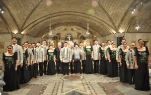 Singing Ambassadors. Ambassador Jose L. Cuisia Jr., Mrs. Victoria Cuisia and Ambassador John Maisto, President of the United States-Philippines Society, pose with members of the University of the Philippines Madrigal Singers prior to their 50th anniversary performance at the Basilica of the National Shrine of the Immaculate Conception in Washington, D.C. on Saturday. (Photo Courtesy of the US-Philippines Society)