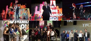 Clockwise from top right: Jodi Sta Maria & Richard Yap croon a love duet; Lea Salonga looks regal as she sings her hits; Yeng & Bamboo energize the crowd with their powerful number; from left, One Kapamilya Go Head Ricky Resurreccion, ABS-CBN North America Managing Director Chinky De Jesus, Mrs. Eleanor De Leon, NY-based Philippine Consul General Mario De Leon Jr., Prudential Center PR Head Kerry Graue and ABS-CBN Global COO Raffy Lopez receive the Proclamation of ABS-CBN TFC One Kapamilya Go Filipino Community Day from the Office of Newark Mayor and now Senator-elect Cory Booker; the One Kapamilya Go Cast at their Meet & Chat in California's Great America; and Sam Milby and Gerald Anderson plant a kiss on a lucky fan during their sizzling "Blurred Lines" number. (Photos by Arman & Joyce David of AJ Images, Jaclyn Sison of OMG & Franz Bonifacio of FRaine Photography) REDWOOD CITY, CA, October 25, 2013 – “Sulit na sulit! Sana maulit muli!”