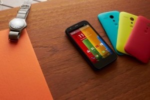 The Moto G had been expected in the United States in early 2014, but Motorola said its versions using GSM networks were being sold now. ©Motorola Mobility
