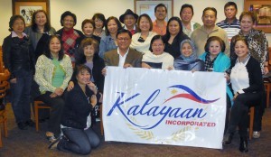 Seated center are Joveno ‘Bing’ De La Vega, president of Kalayaan Inc., Consul General Maria Hellen Barber De La Vega, and Deputy Consul General Imelda M. Panolong, with ‘Friends’ who are hosting the farewell party for Congen Hellen.