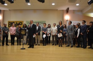 San Francisco Mayor Ed Lee joined by Board Supervisors, the Filipino Community Center (FCC), Chinese for Affirmative Action and Filipino community leaders and supporters as he announces San Francisco’s certification of Filipino as the third language required for city communications.