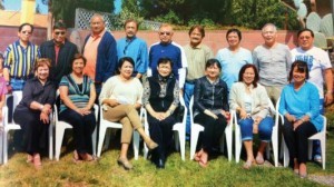 DAUSA 2014 Officers and Board of Directors (BOD). Seated: Lyn Tuazon (Asst. Sec.), Emma Morales, Rose Villanueva (Asst. Treas.), Irma Diaz, Odette Erfe, Cely Gagajena (Secretary), Zeny Angeles (Treasurer), and Linda Mañalac. Standing: Obet Tuazon, Dr. Toti Morales (BOD), Edwin Erfe (Auditor), Rene Diaz (BOD), Tato de la Paz (BOD), Panny Gagajena (President), Sam Sabandal (PRO), Eloy Angeles (BOD, Asst. Auditor), Boy Mañalac, and Jimmy Villanueva (VP, Asst. PRO). BOD members not in the photo: Yoyoy Leonor, Steve Yuvienco, Ador Ledesma, Atty. Bert Doller, Melissa de Belen, and Ruby Villanueva. Adviser Emeritus: Nonoy Morada.