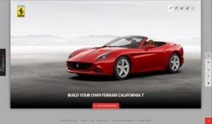 Ferrari invites car fans to build their ideal version of the California T through a new online configuration tool. ©Ferrari